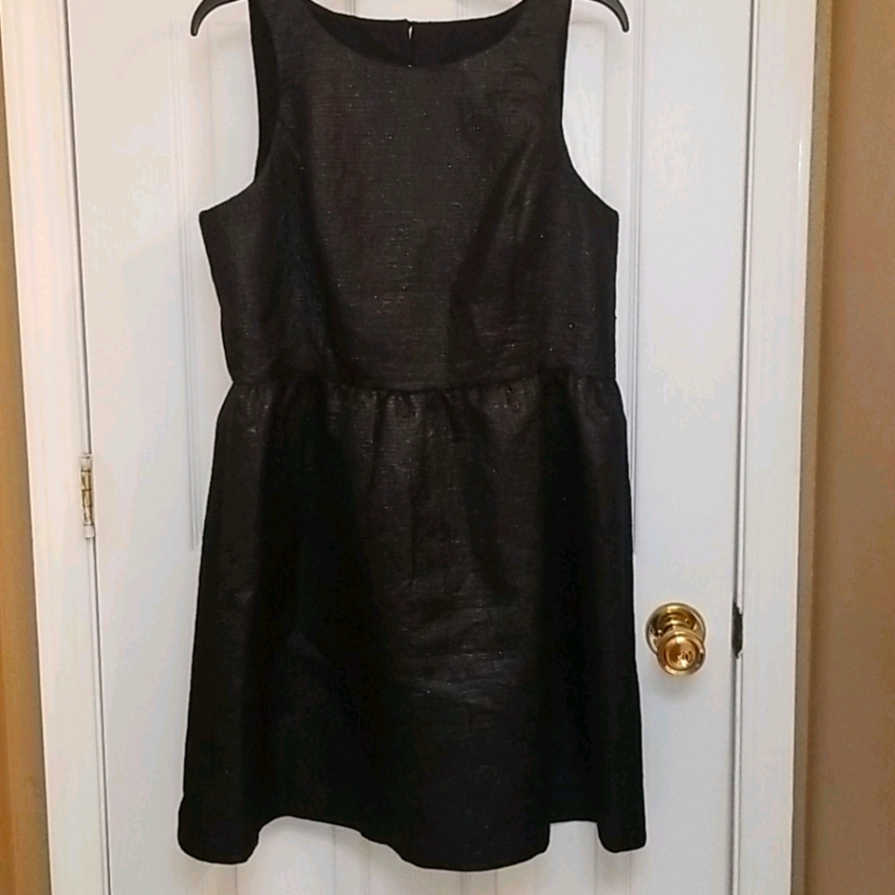 BLACK METALLIC COCKTAIL/PARTY DRESS